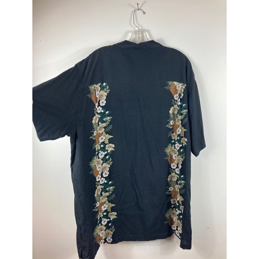 Mens Steve & Barry's Hawaiian Floral Pineapple Button Shirt XL - Picture 2 of 7